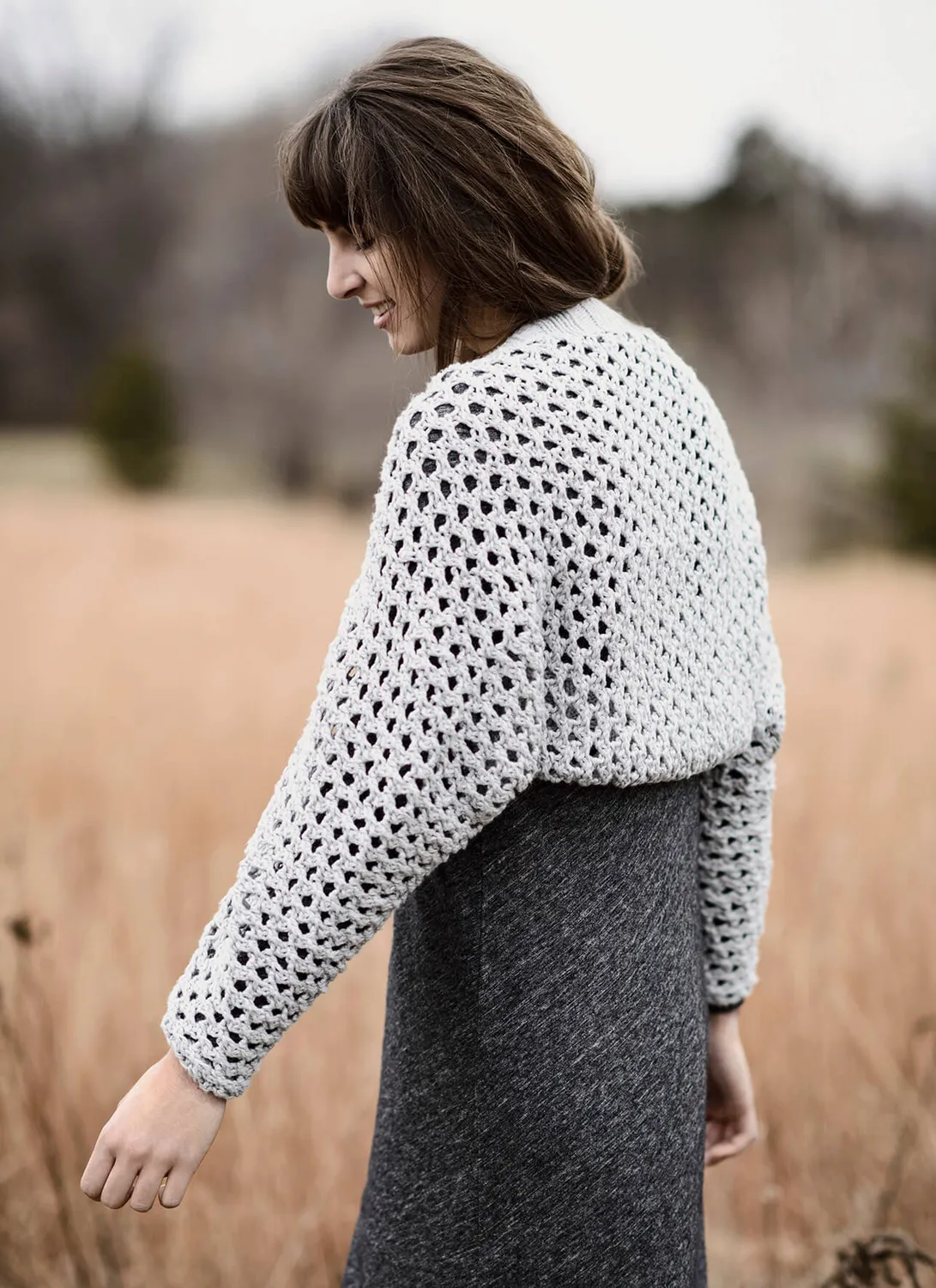 Blue Sky Fibers Royalton Bolero Strickanleitung Bio-Baumwolle