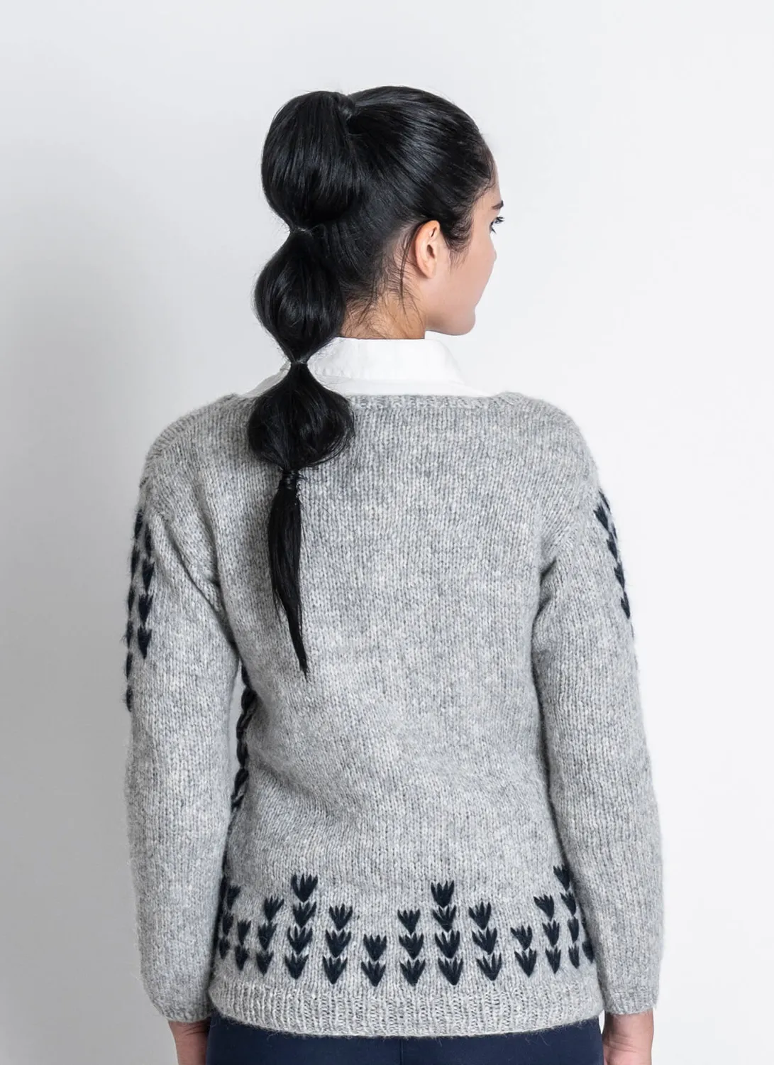 Blue Sky Fibers Classic Series Cloquet Pullover Strickanleitung Colorwork