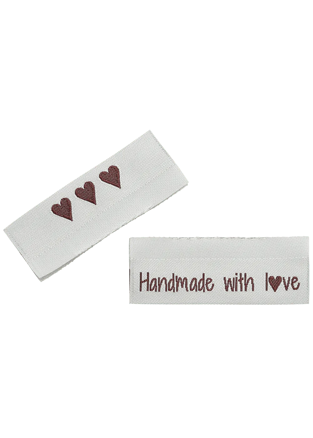 Go Handmade Webetiketten hellblau 50 mm 10 Stück doppelseitig