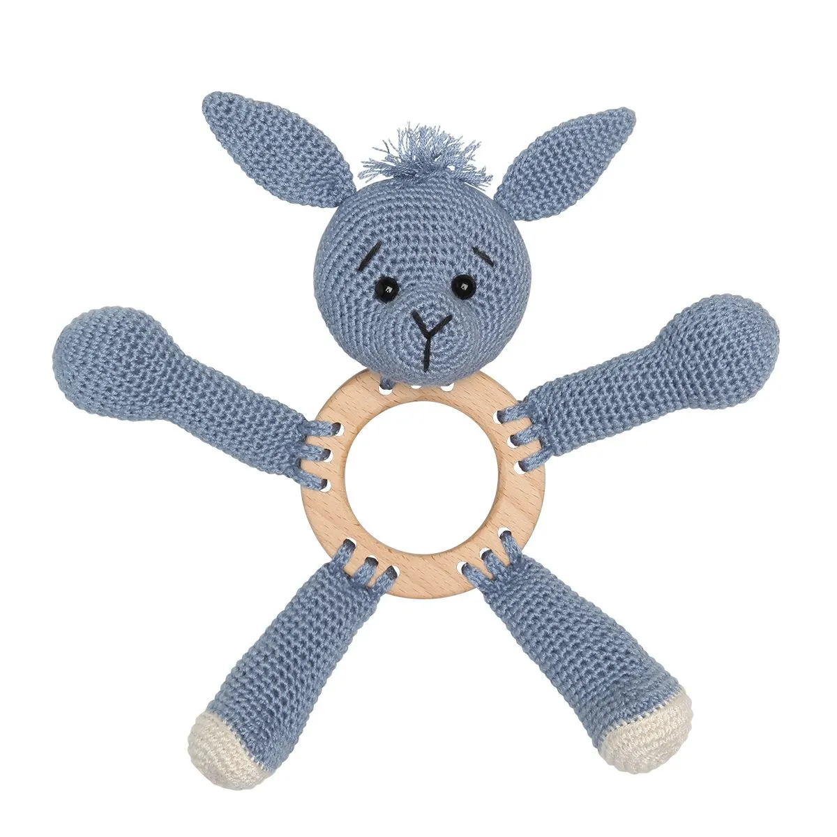 Go Handmade Kanin auf Ring Häkelanleitung 18 cm