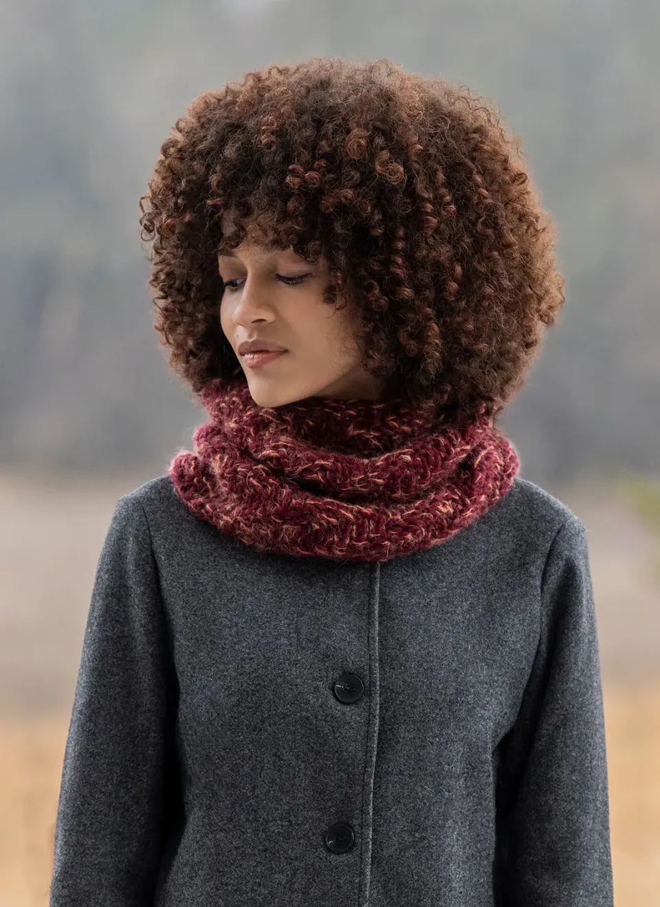 Blue Sky Fibers Spangle Cowl Strickanleitung Woolstok Loop