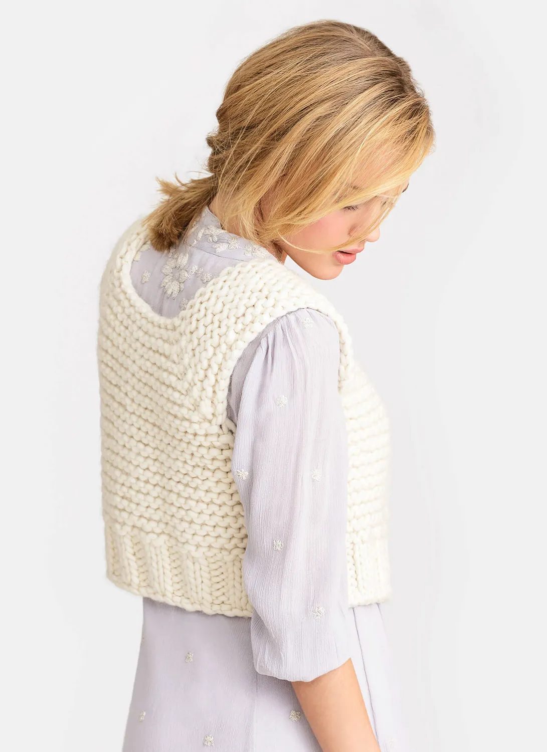 Blue Sky Fibers Lanesboro Vest Strickanleitung Weste Bulky