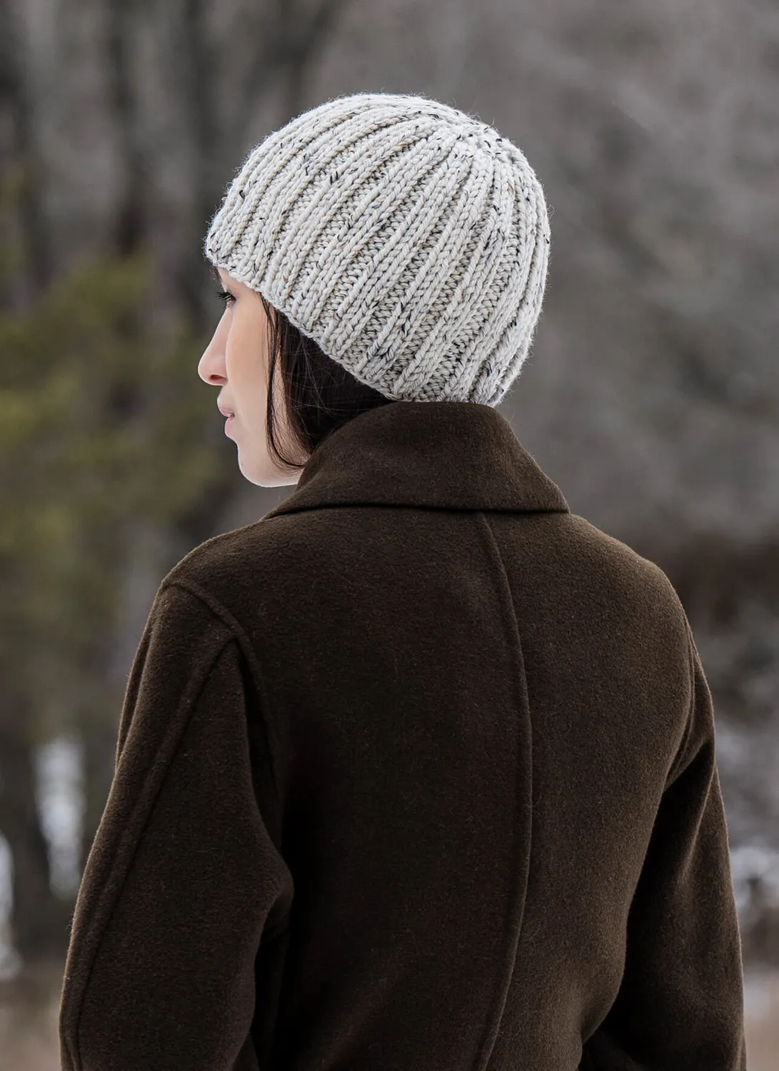 Blue Sky Fibers Linda Mütze Strickanleitung Tweed 1 Strang
