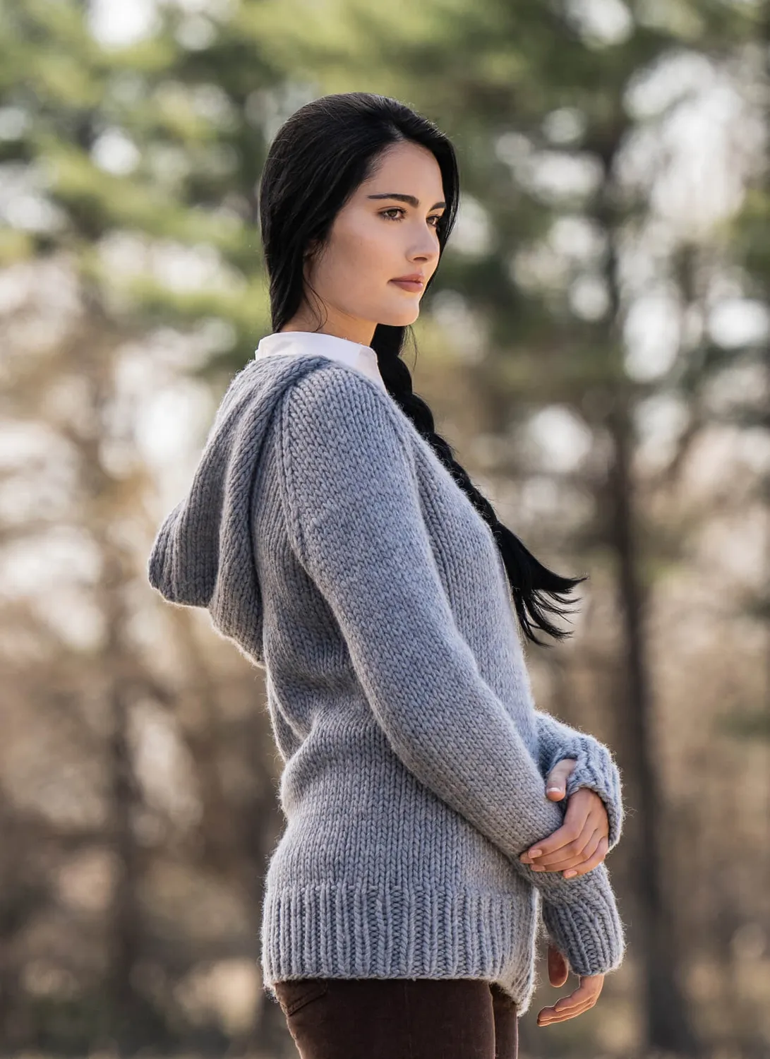 Blue Sky Fibers Classic Series Fleming Hoodie 202339 Strickanleitung Hoodie