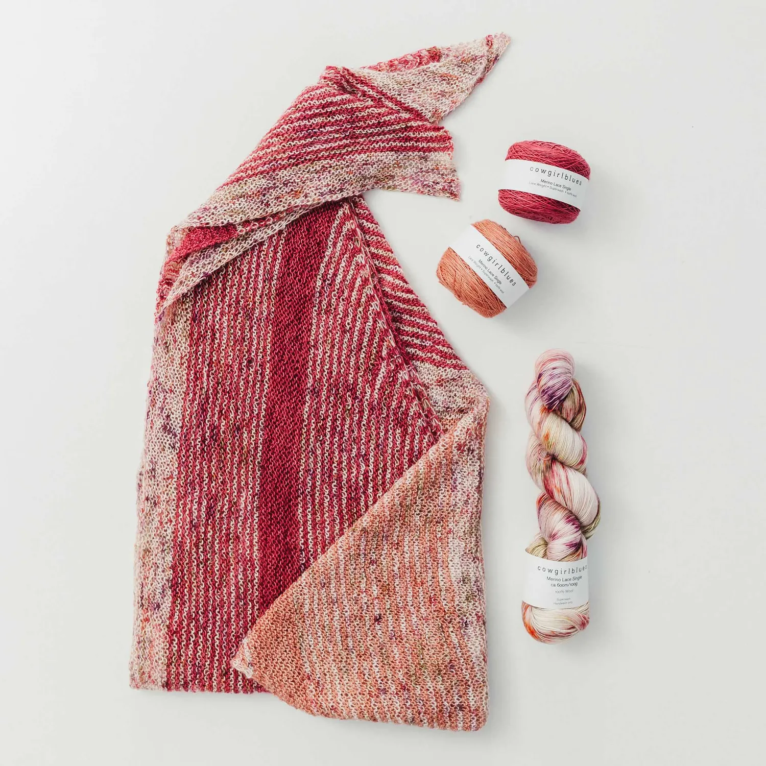 Cowgirlblues Sideways Shawl Strickset Multicolour