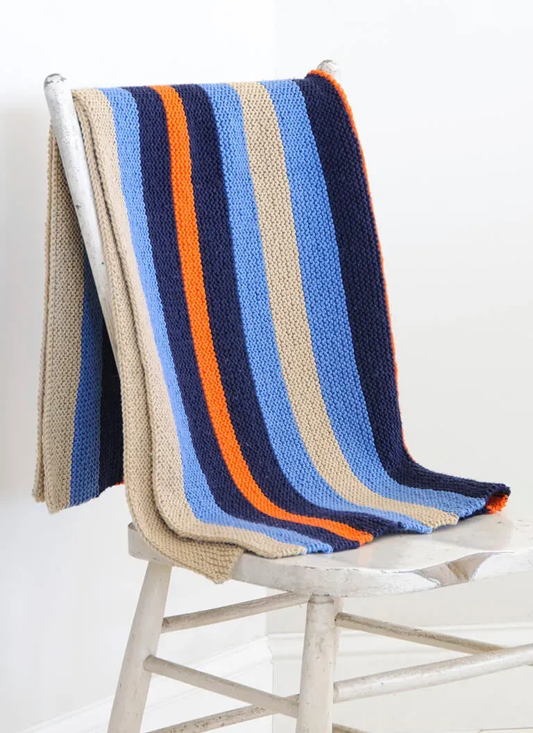 Blue Sky Fibers Easy Color Blanket Strickanleitung Download
