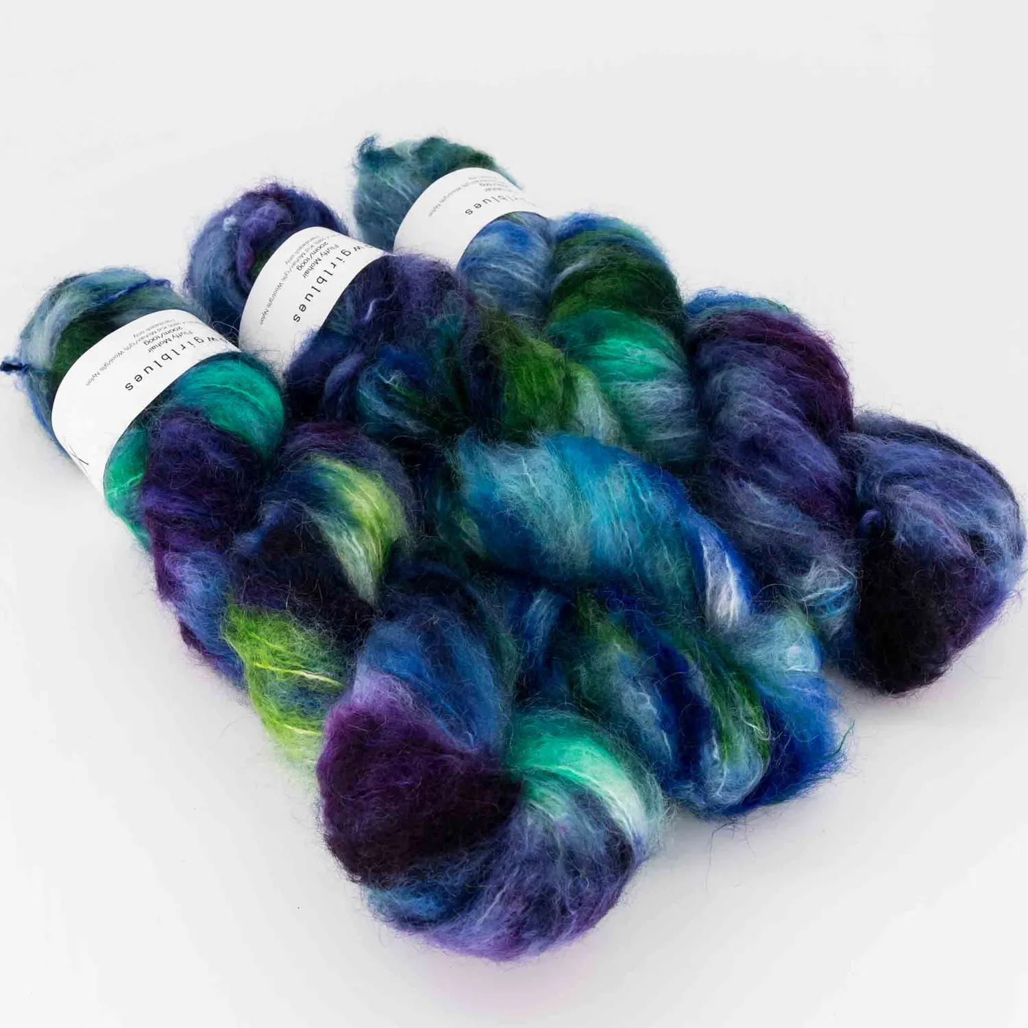 Cowgirlblues Fluffy Mohair Wolle Say a Little Prayer blau