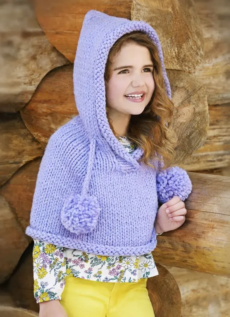 Blue Sky Fibers Classic Series Fairy Tale Hoodie Strickanleitung 9219 Kinder