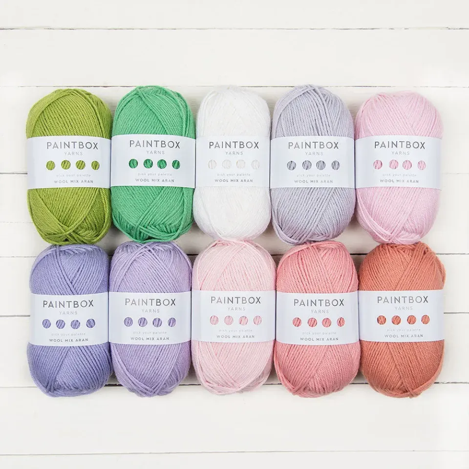 Paintbox Yarns Wool Mix Aran Garn 10er Pack 1000g warm