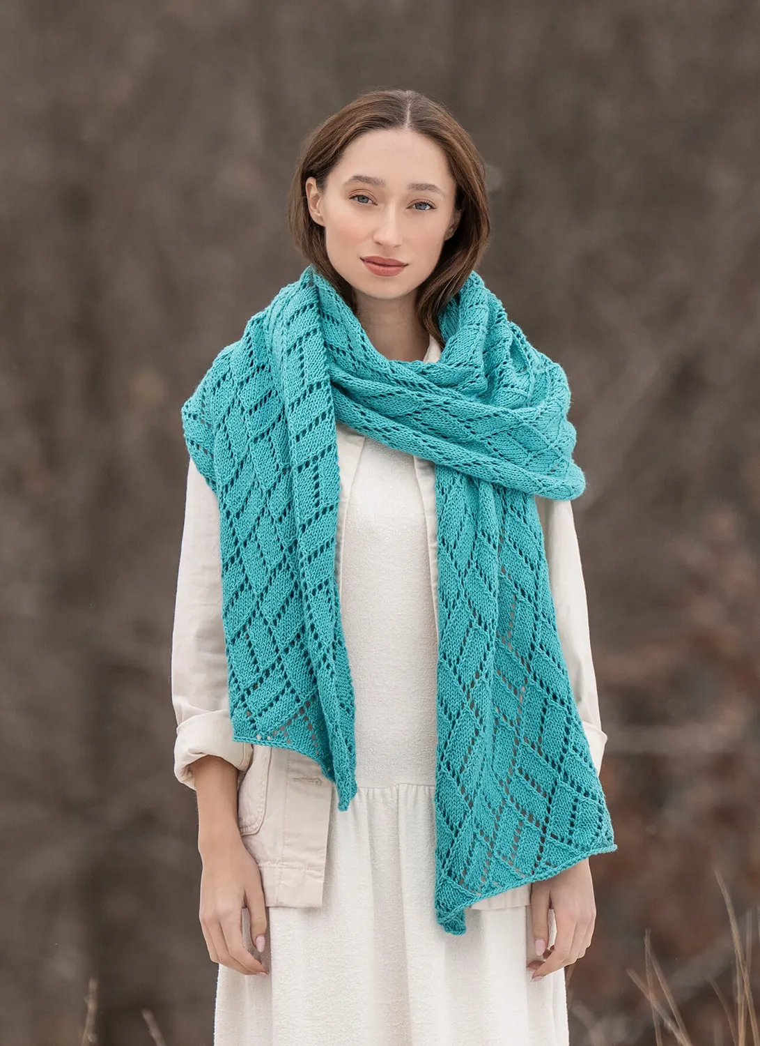 Blue Sky Fibers Classic Series Sunlight Wrap Strickanleitung Baumwolle
