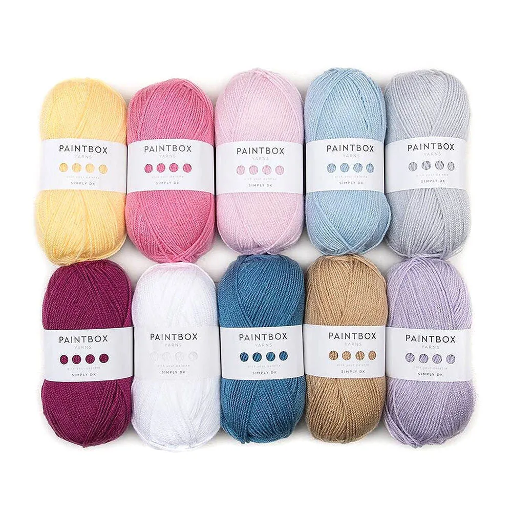 Paintbox Yarns Simply DK Garn 10x100g Farbset Acryl