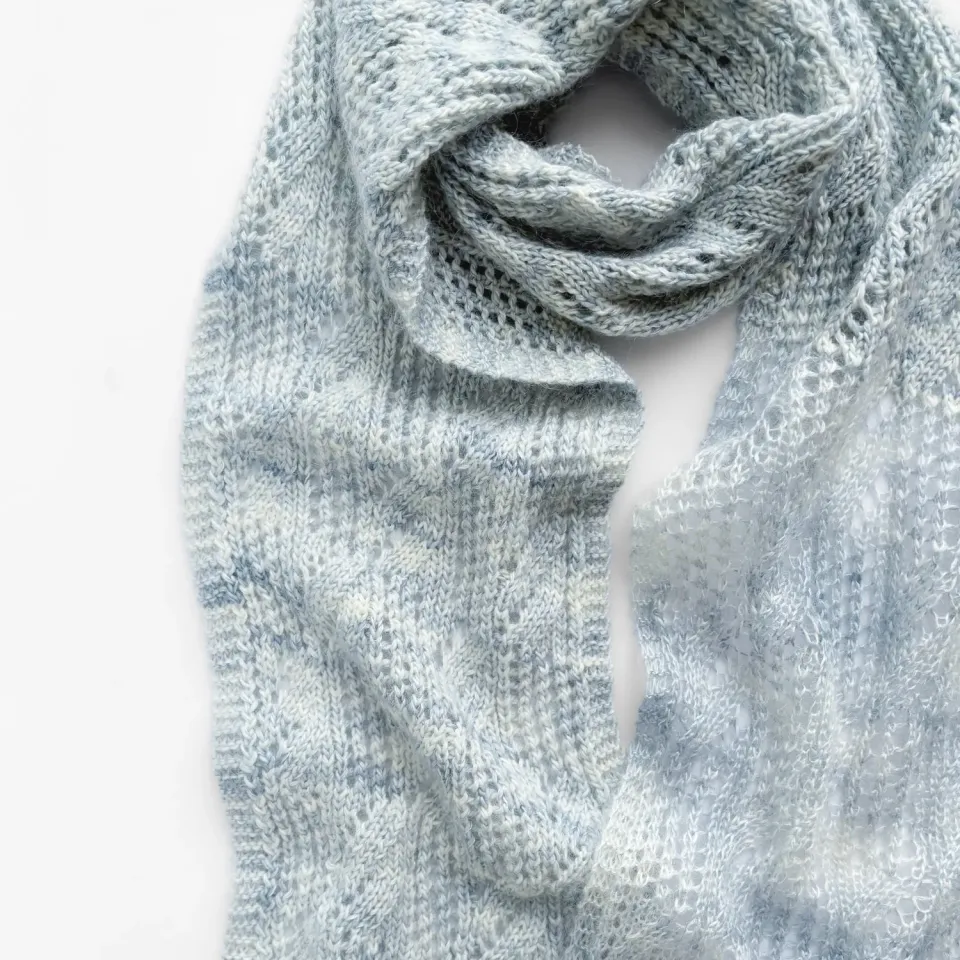 Madelinetosh Fireside Scarf Kit Schal Lace Merino Seide