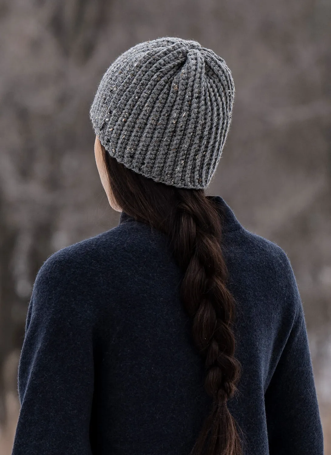 Blue Sky Fibers Chad Hat Häkelanleitung Ripp-Optik Anfänger