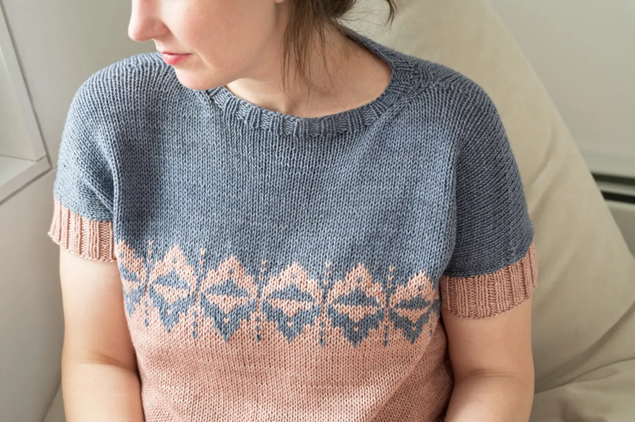 Madelinetosh Morning Ritual Top Strickkit XS-L 4 Knäuel