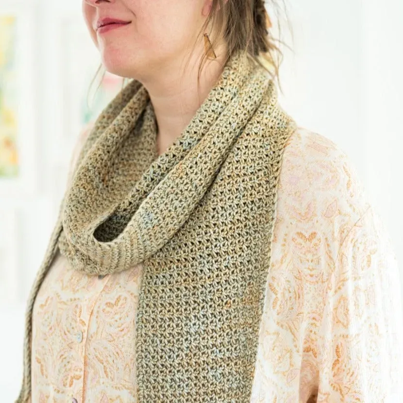 Madelinetosh Silent Mode Scarf Häkelanleitung PDF