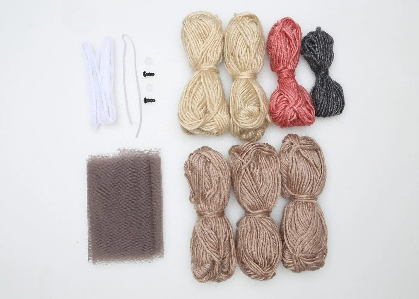 Go Handmade Astrid Strickkit Vintage 58 g mit Augen 7 mm