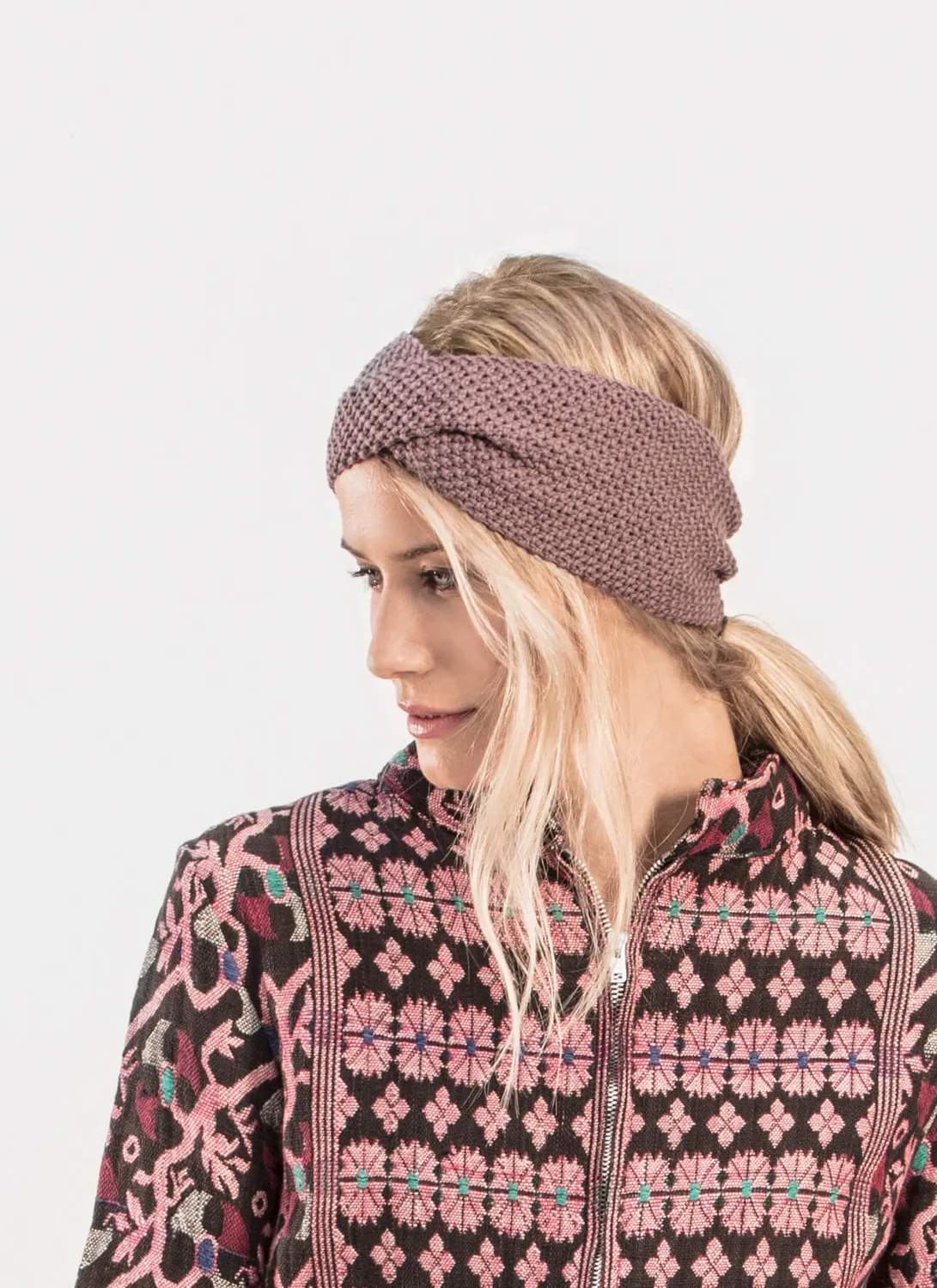 Blue Sky Fibers Harmony Headband Strickanleitung Bio-Baumwolle