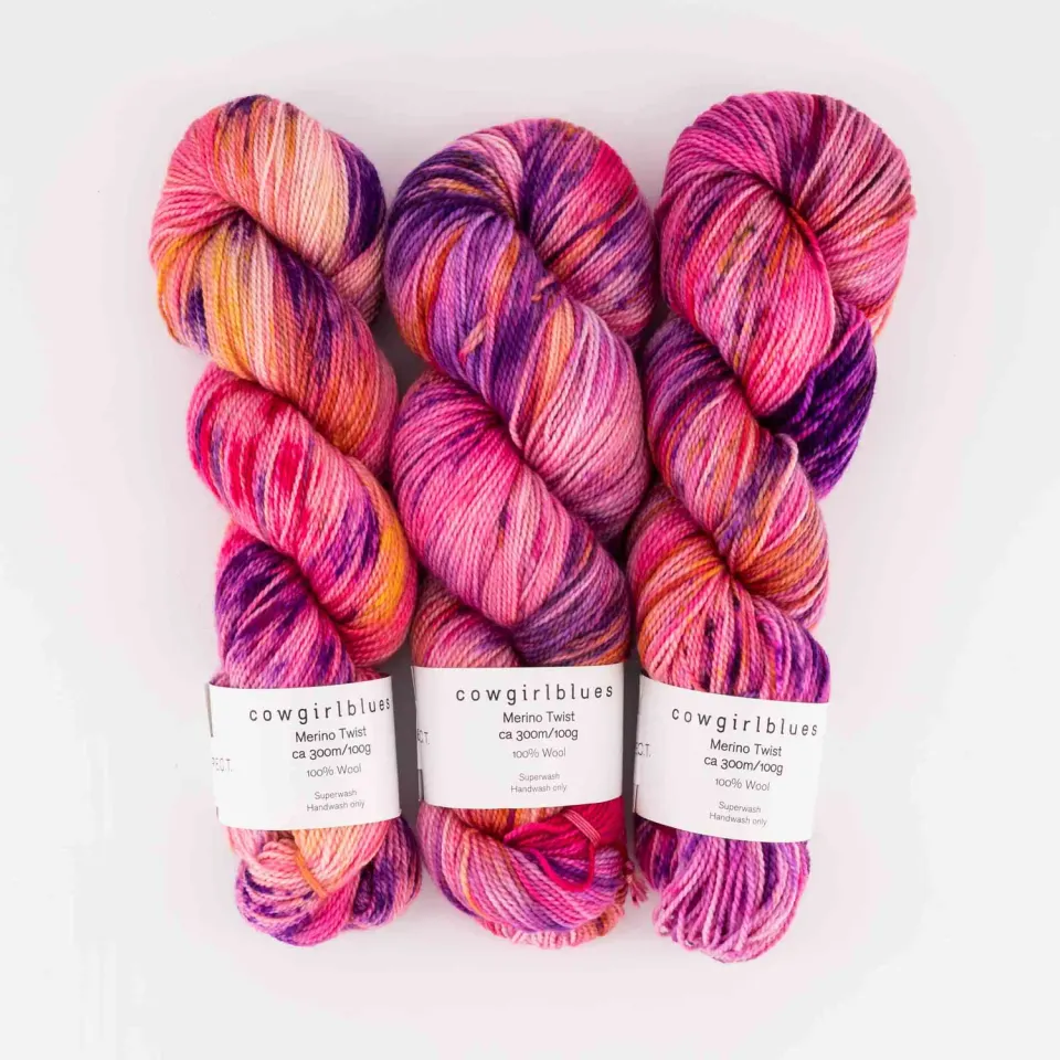 Cowgirlblues Merino Twist Wolle R.E.S.P.E.C.T. pink Kontrast