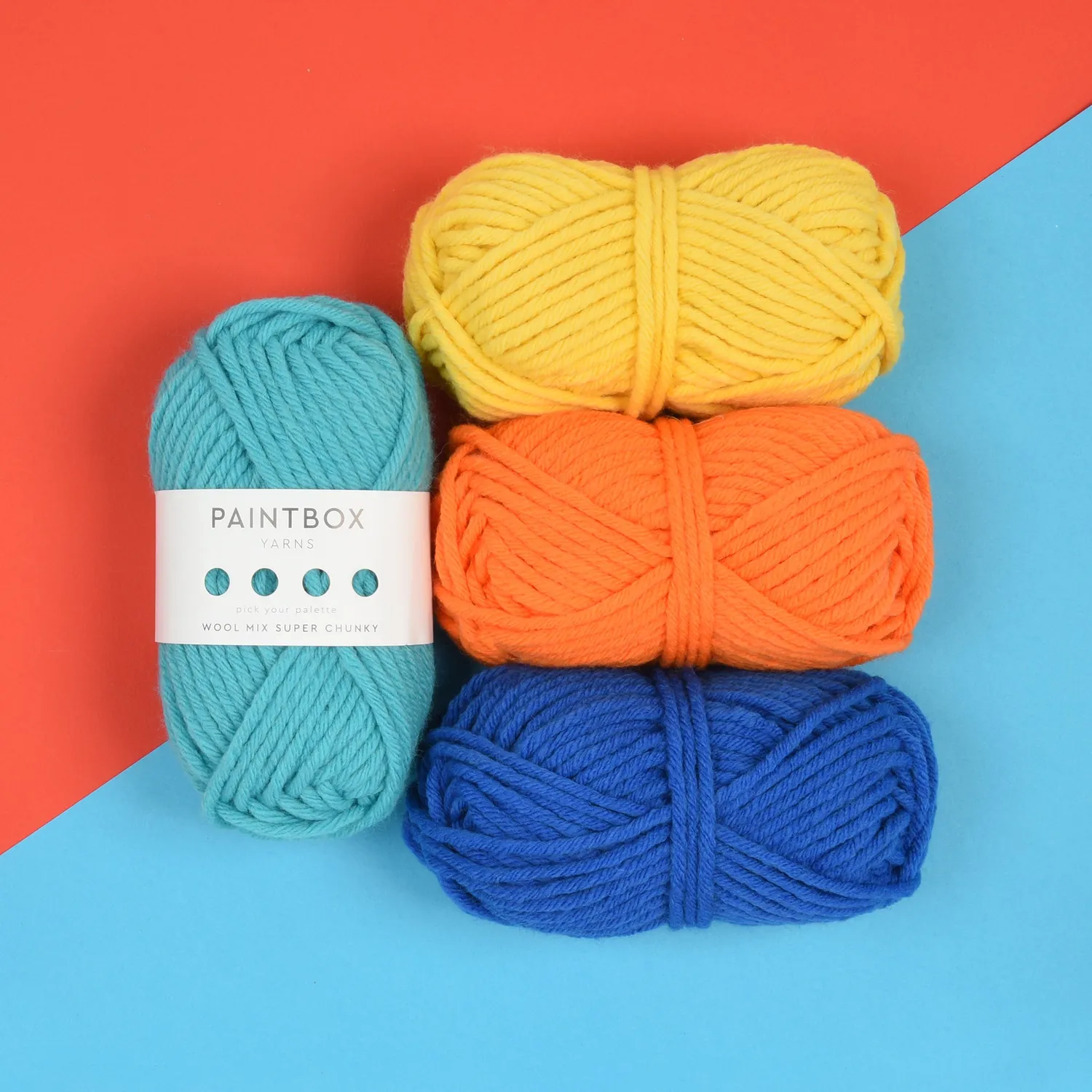 Paintbox Yarns Wool Mix Super Chunky Wolle 100g Wollmix