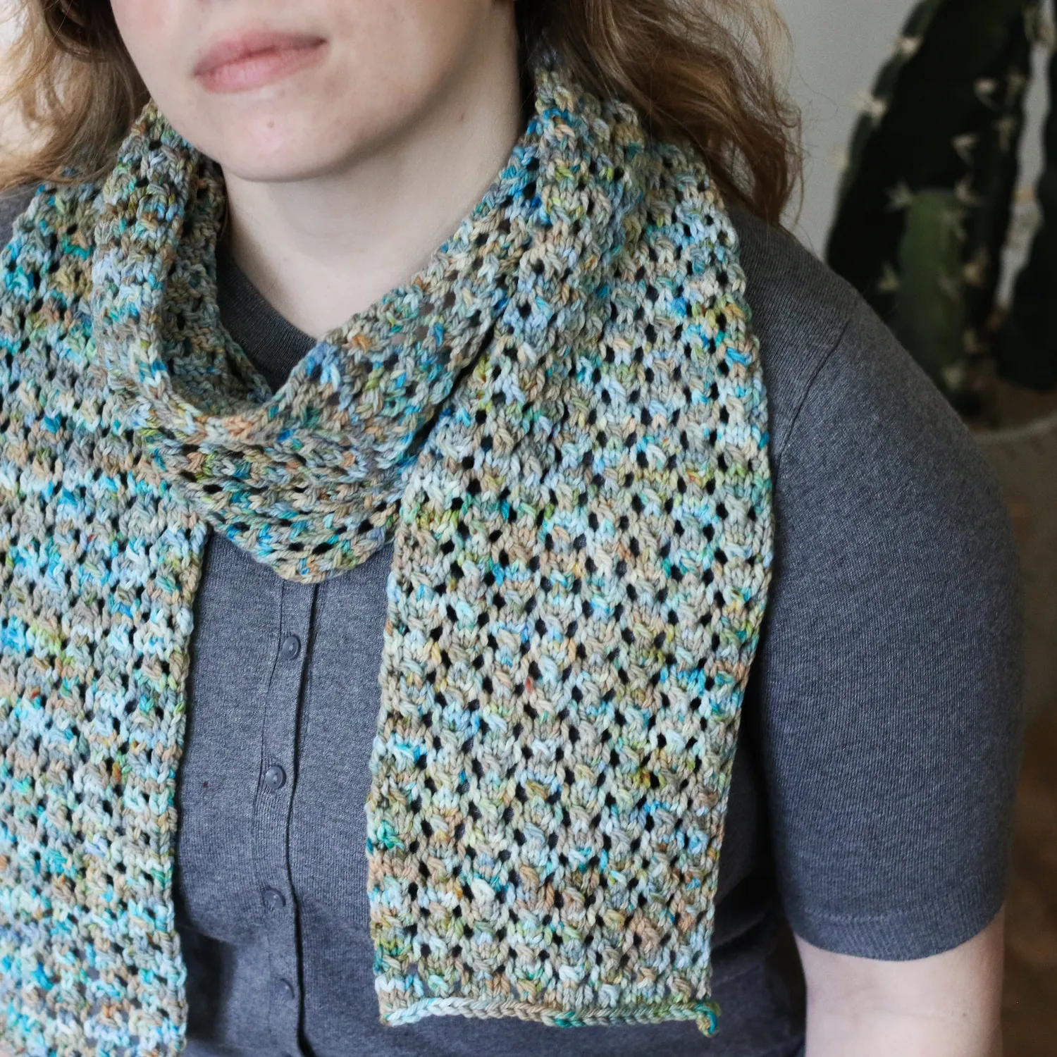 Madelinetosh Rodeo Ride Scarf Strickanleitung PDF Lochmuster