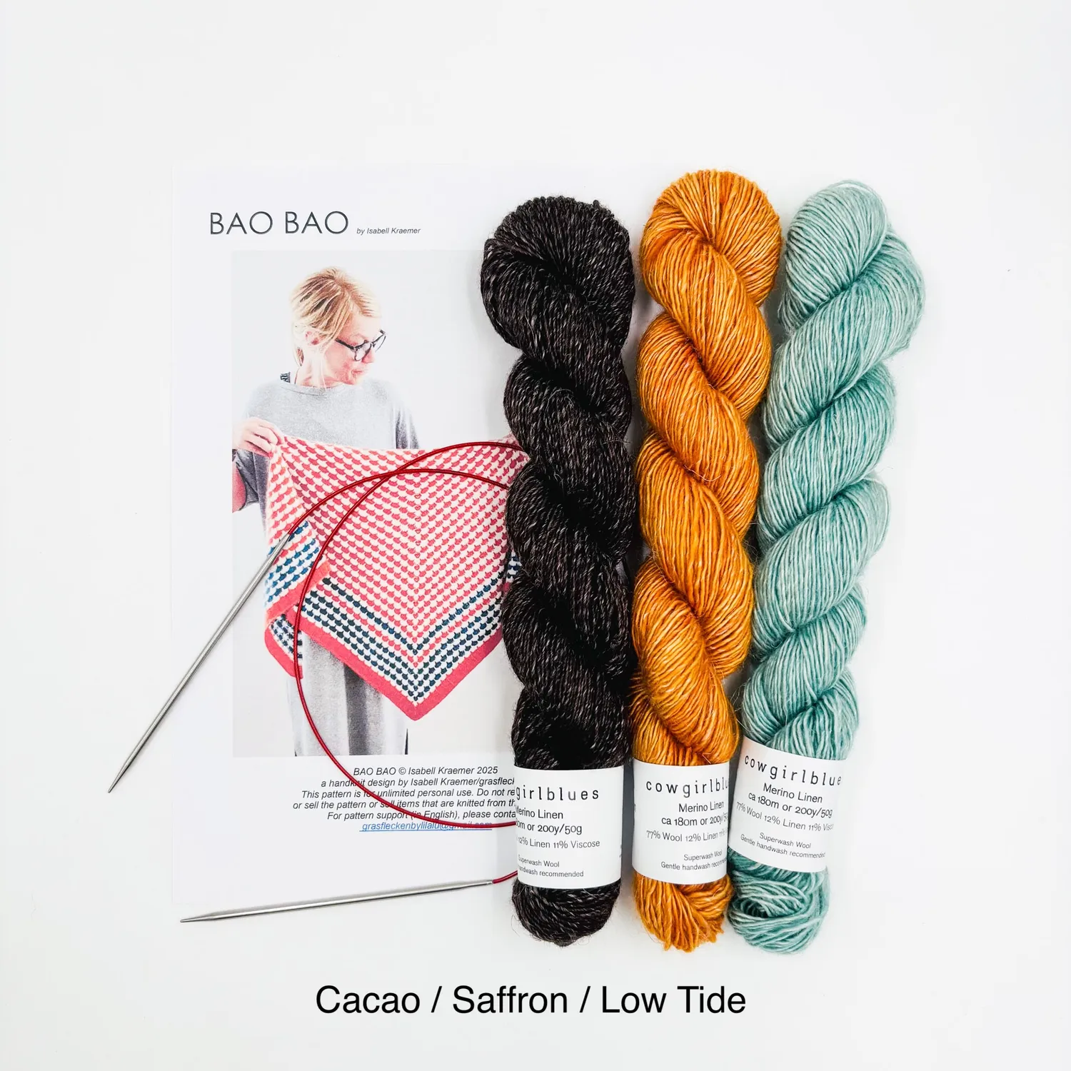 Cowgirlblues Bao Bao Shawl Strickset Merino-Leinen 250g