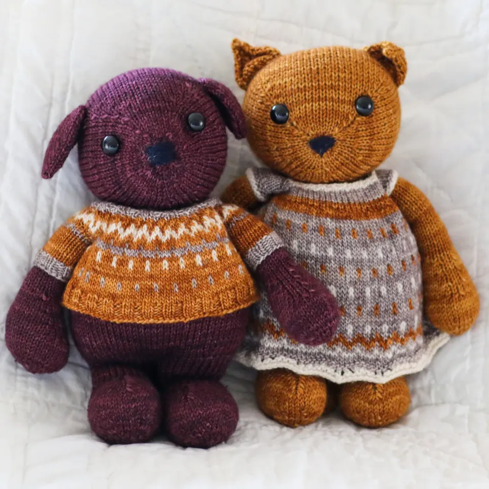 Madelinetosh Pip & Pepper Strickanleitung PDF Katze Hund