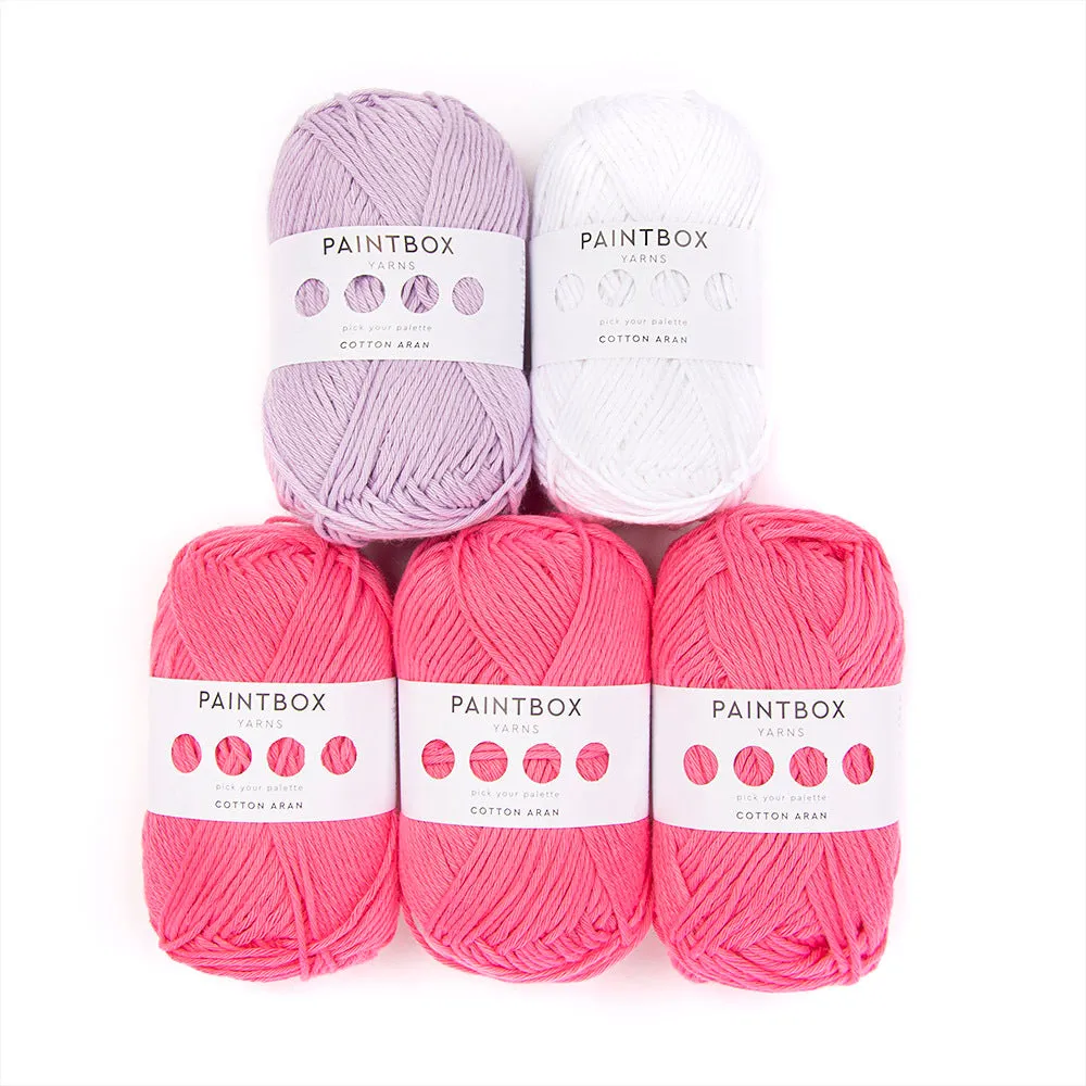 Paintbox Yarns Cotton Aran Häkelkit Mollie Bunny 5er