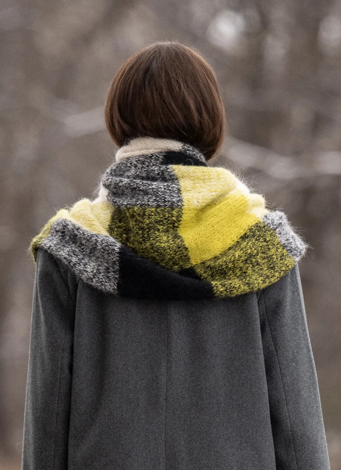 Blue Sky Fibers Classic Series Amsterdam Wrap Strickanleitung Intarsia