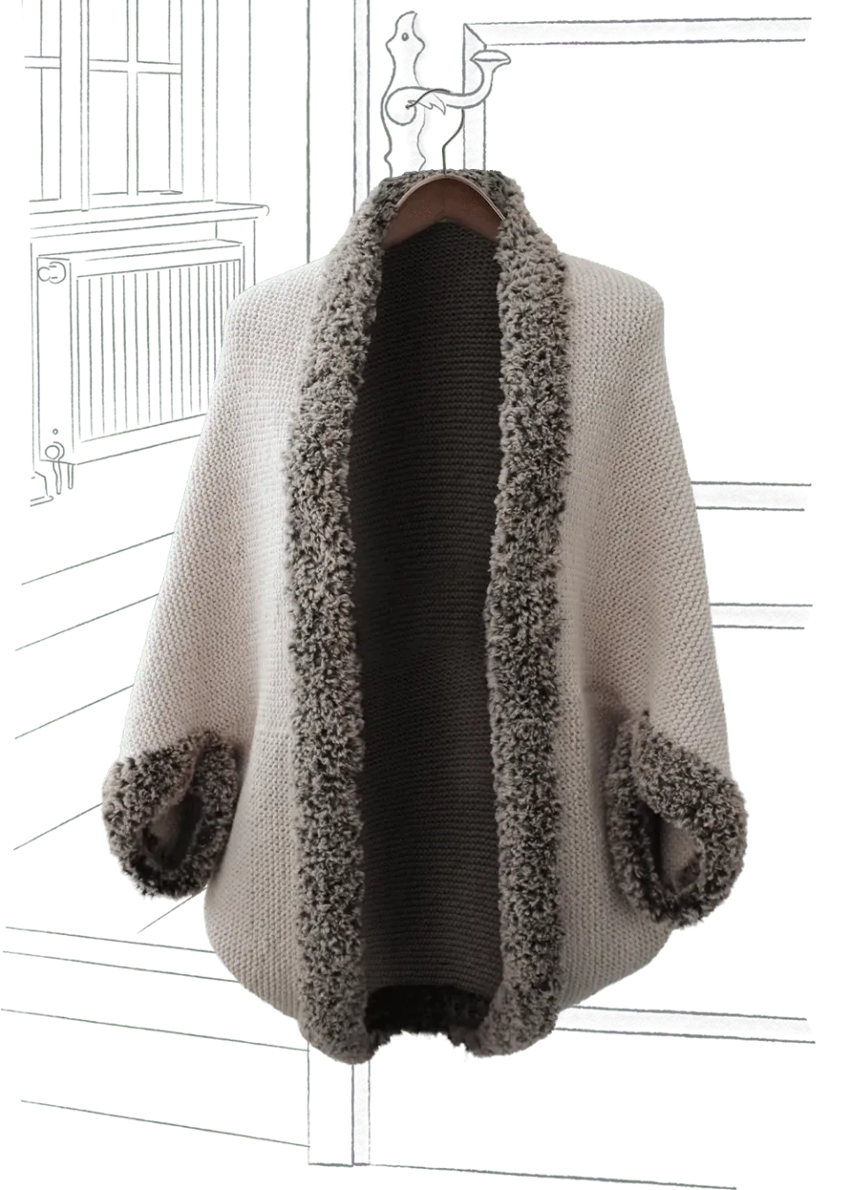 Go Handmade Sjaljacke Strickanleitung One Size S/M/L