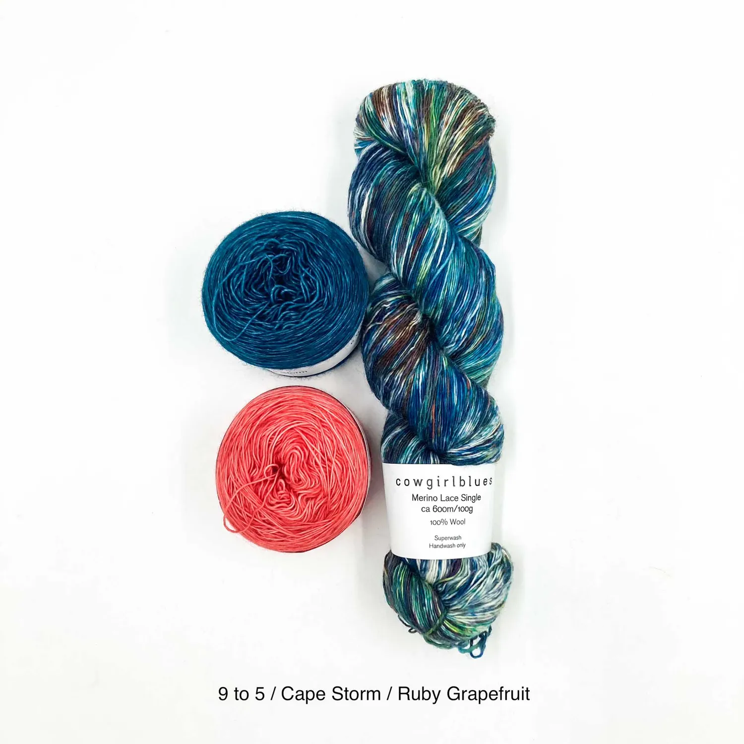 Cowgirlblues Sideways Shawl Strickset Multicolour