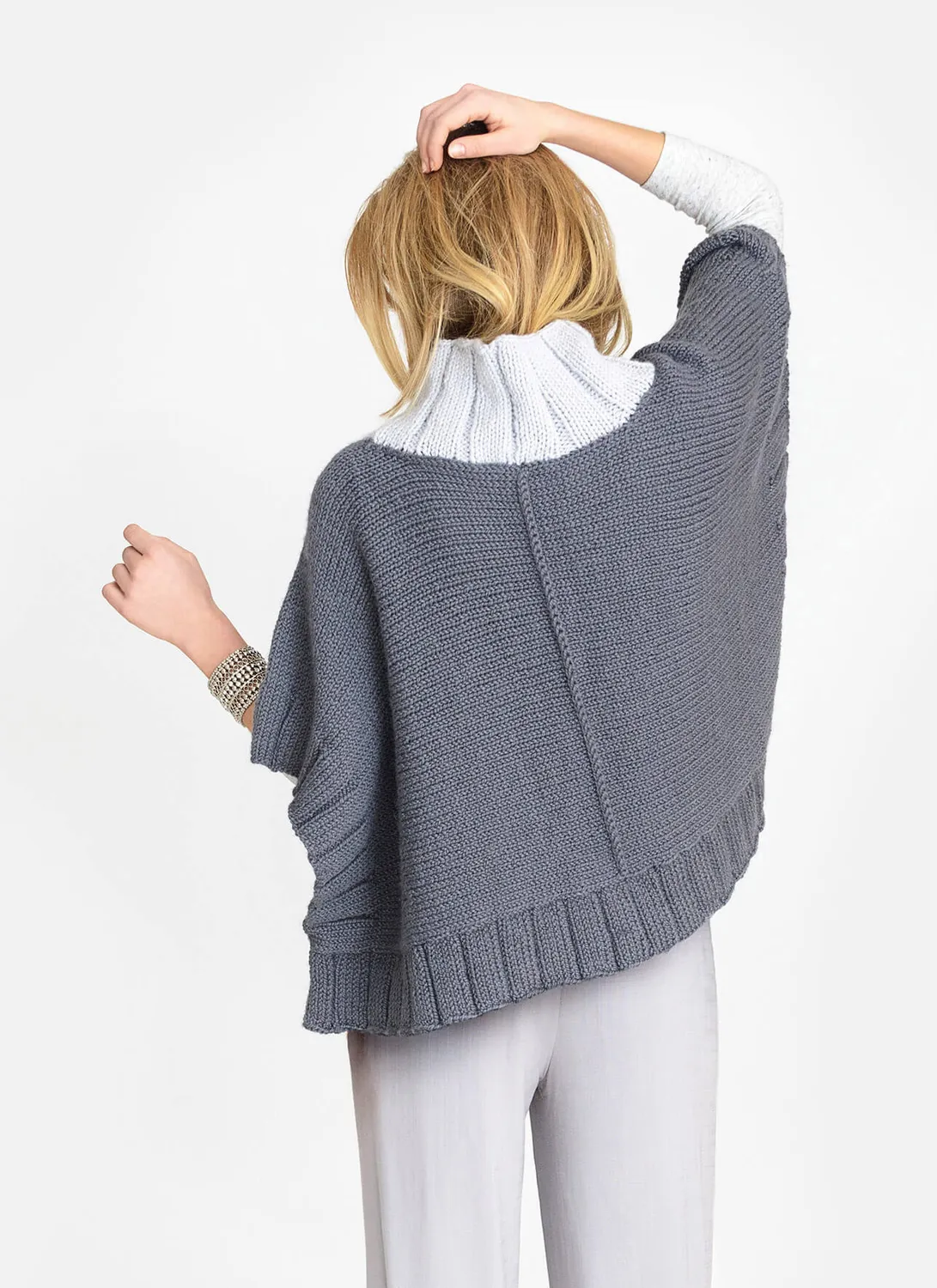 Blue Sky Fibers Classic Series Two Harbors Poncho Strickanleitung