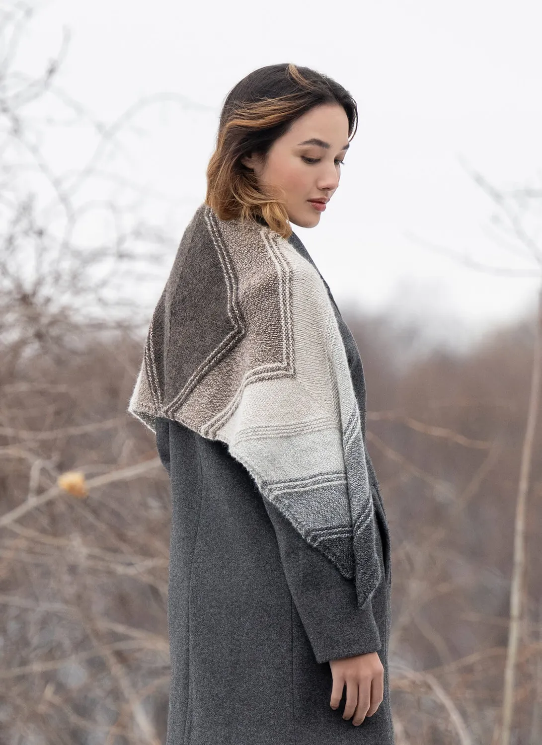 Blue Sky Fibers Ingalls Wrap Strickanleitung Tuch Alpaka