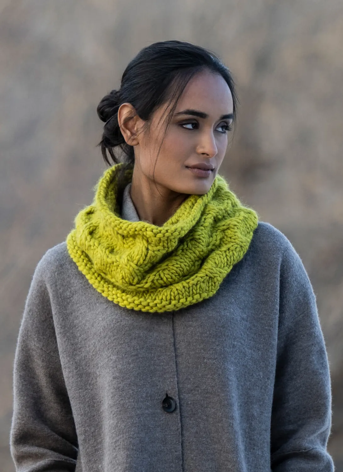 Blue Sky Fibers Truckee Cowl 202404 Strickanleitung Zopf