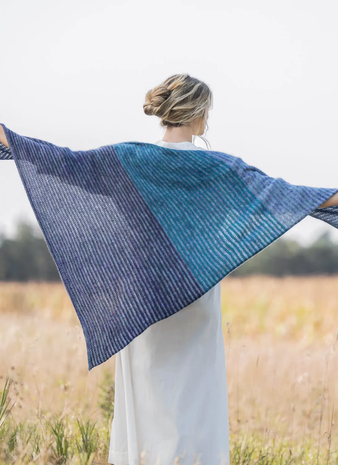 Blue Sky Fibers Classic Sea Breeze Wrap Strickanleitung Stola