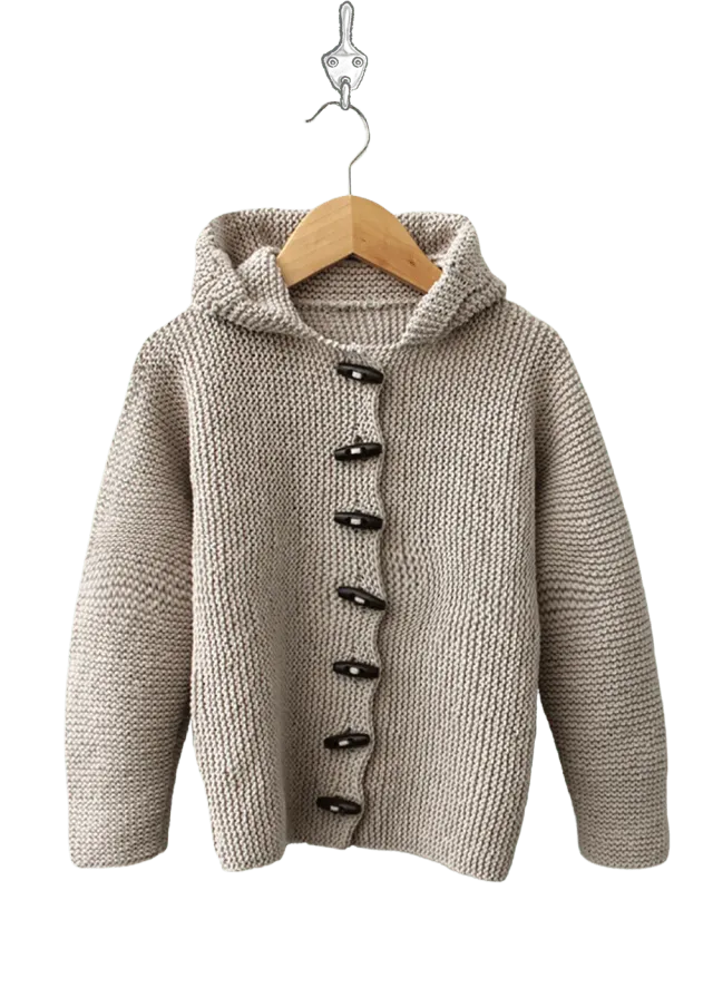 Go Handmade Cosy Strickanleitung Jacke mit Kapuze XS-XXXL