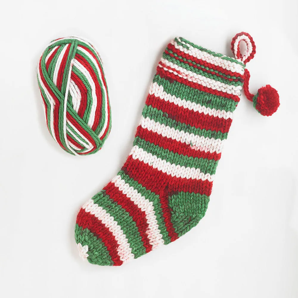 Paintbox Yarns Christmas Project Wolle Strumpf Streifen