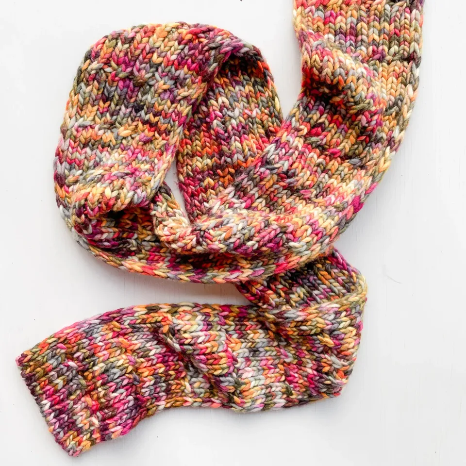 Madelinetosh Clover Schal Strickkit Small Rocky Mountain High