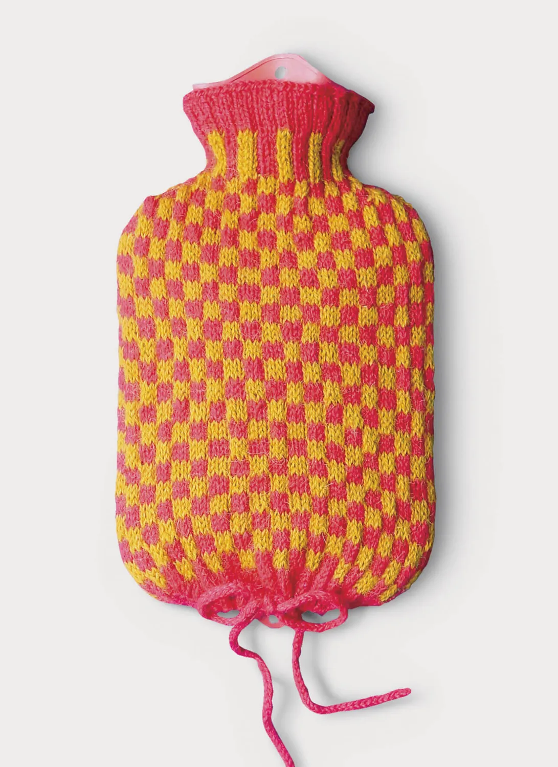 Blue Sky Fibers Hot Water Bottle Cozy Strickanleitung Karo gratis