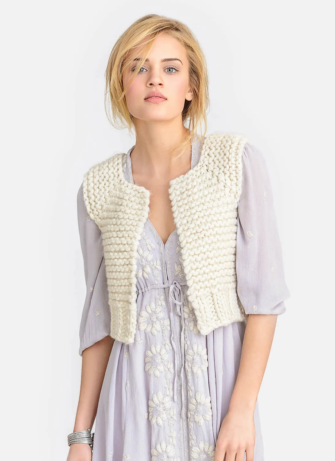 Blue Sky Fibers Lanesboro Vest Strickanleitung Weste Bulky