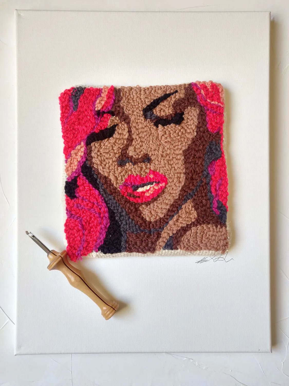 Paintbox Yarns Rihanna Punch Needle Portrait Farbpack 8er