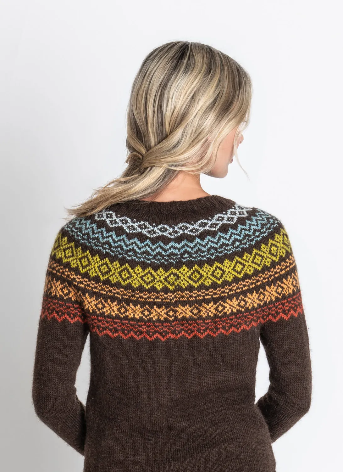 Blue Sky Fibers Classic Series Terrace Gardens Sweater Strickanleitung Top-Down