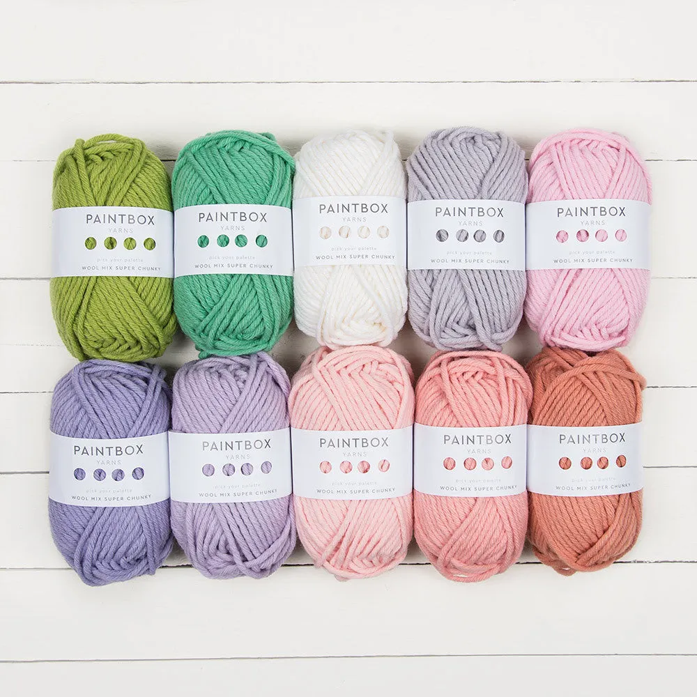 Paintbox Yarns Wool Mix Super Chunky Wolle 10 Knäuel Mix