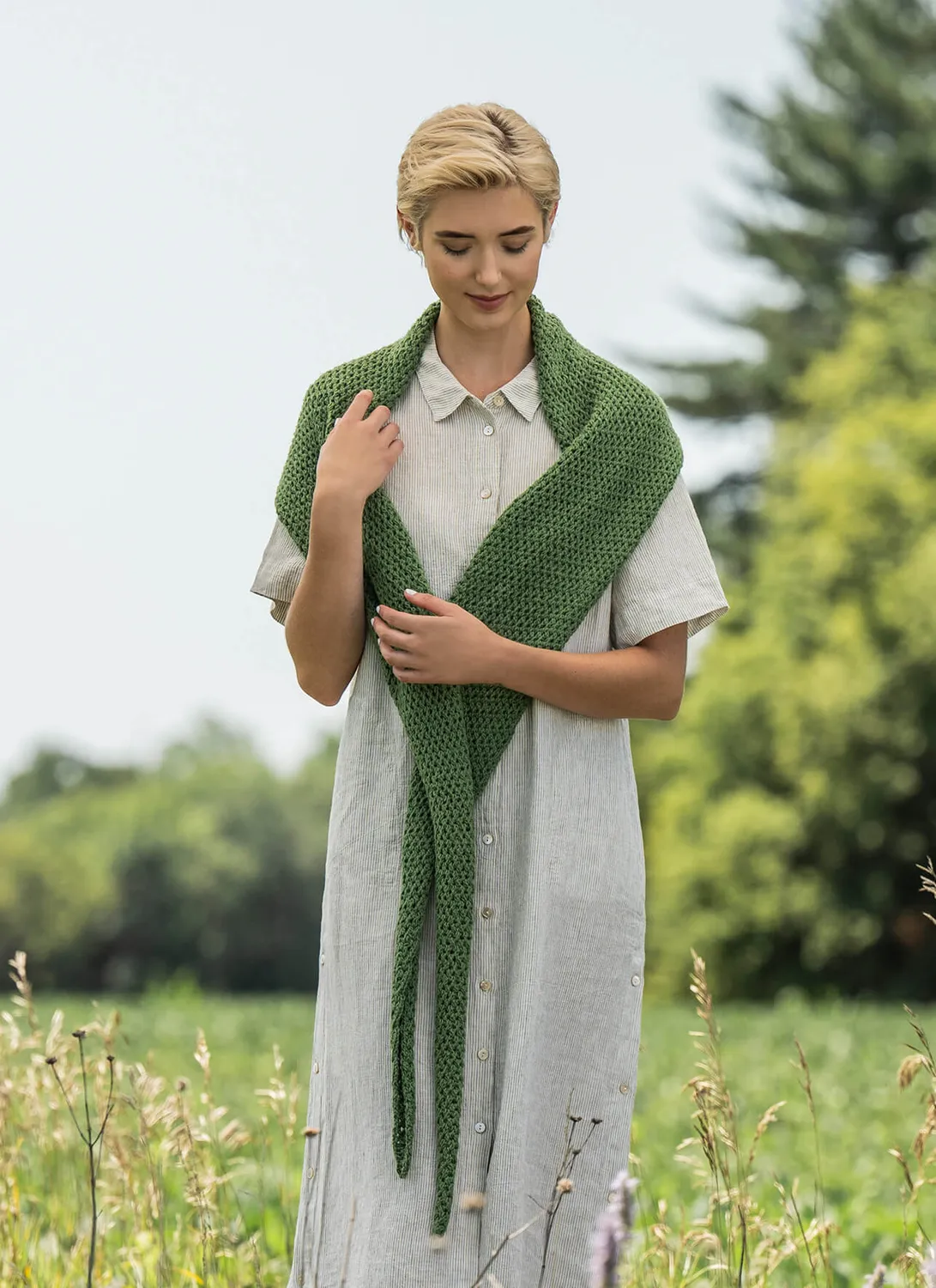 Blue Sky Fibers Classic Series Santa Cruz Wrap 202407 Tuch Lochmuster