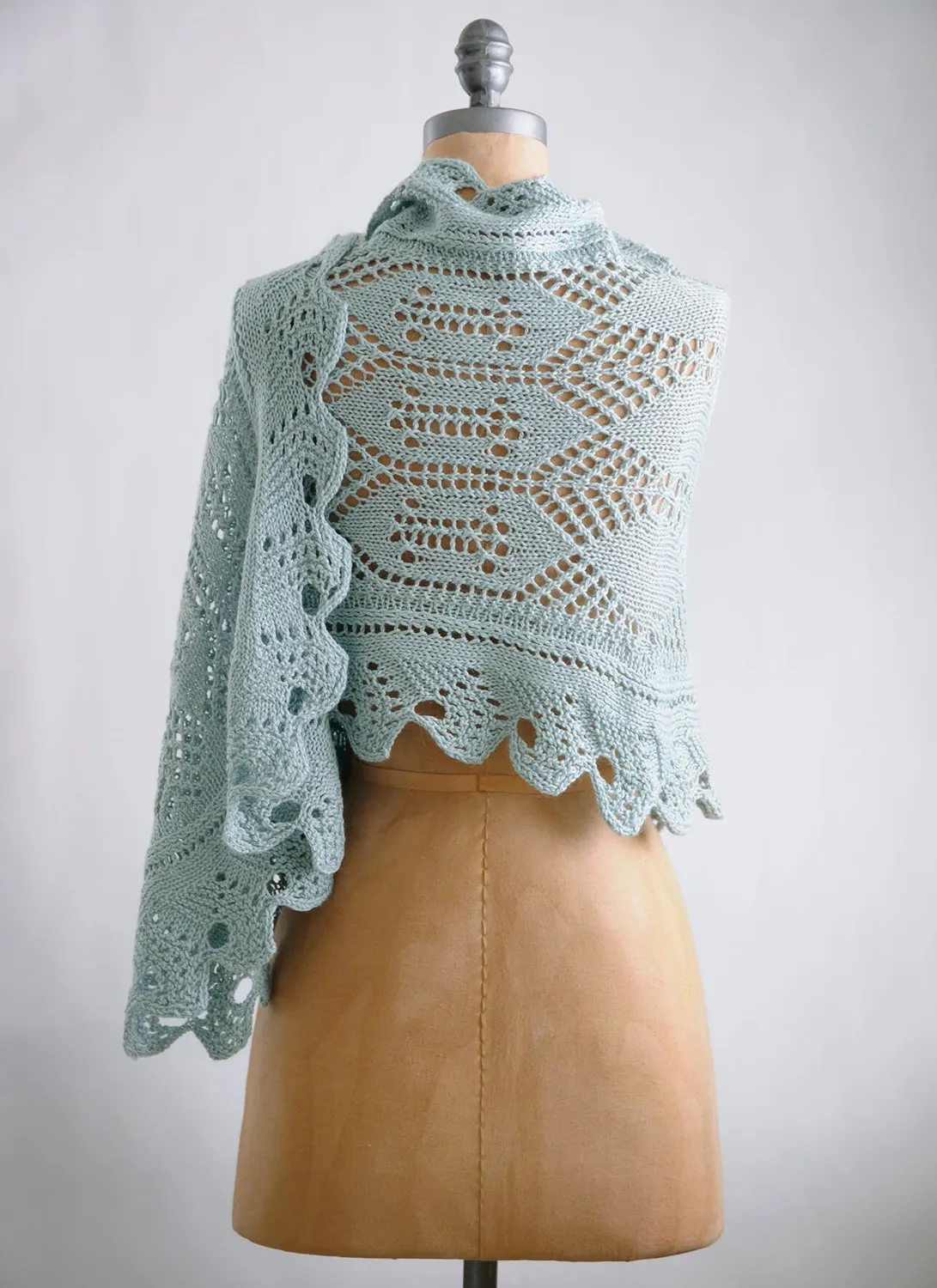 Blue Sky Fibers Classic Series Kaw Valley Wrap Strickanleitung PDF Lace
