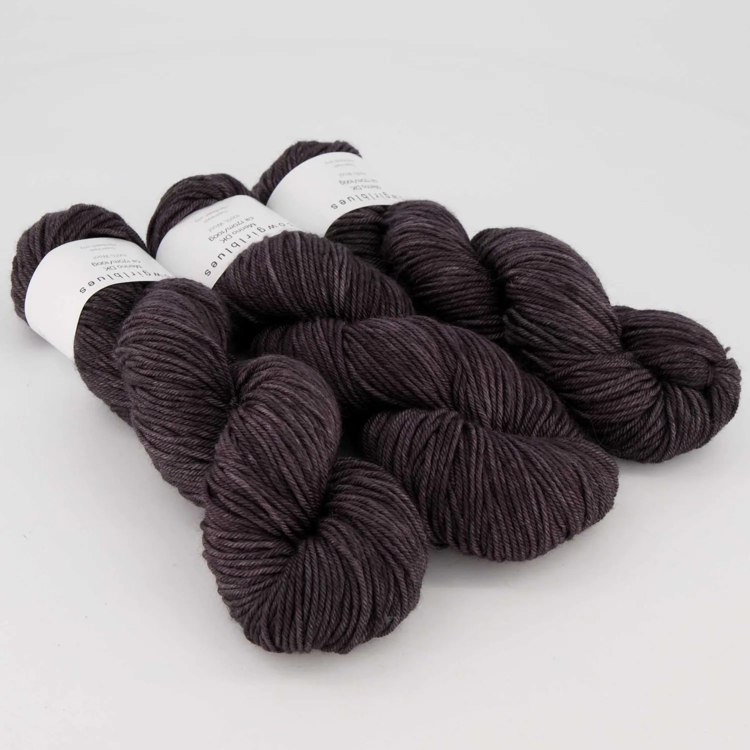Cowgirlblues Merino DK Wolle Charcoal Dunkelgrau Uni
