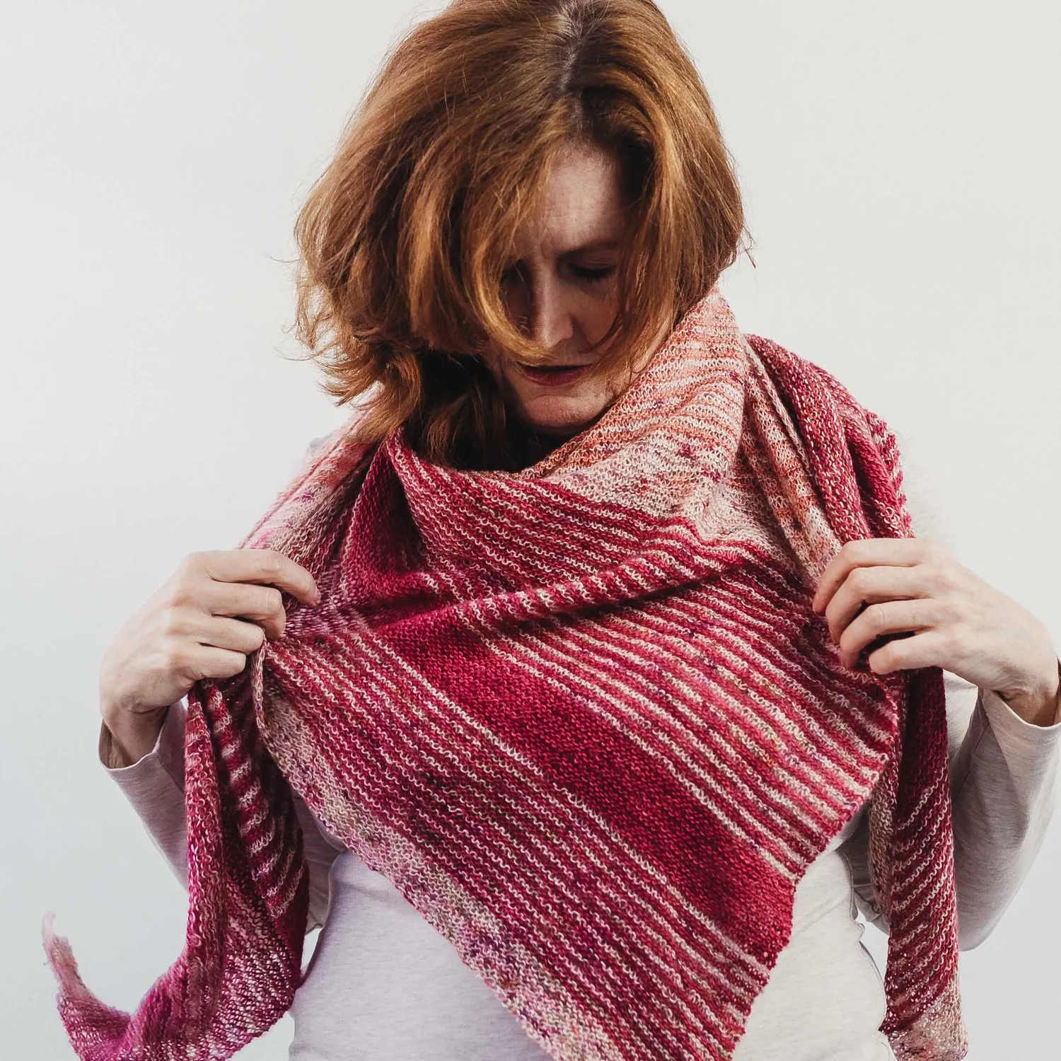 Cowgirlblues Sideways Shawl Strickset Multicolour
