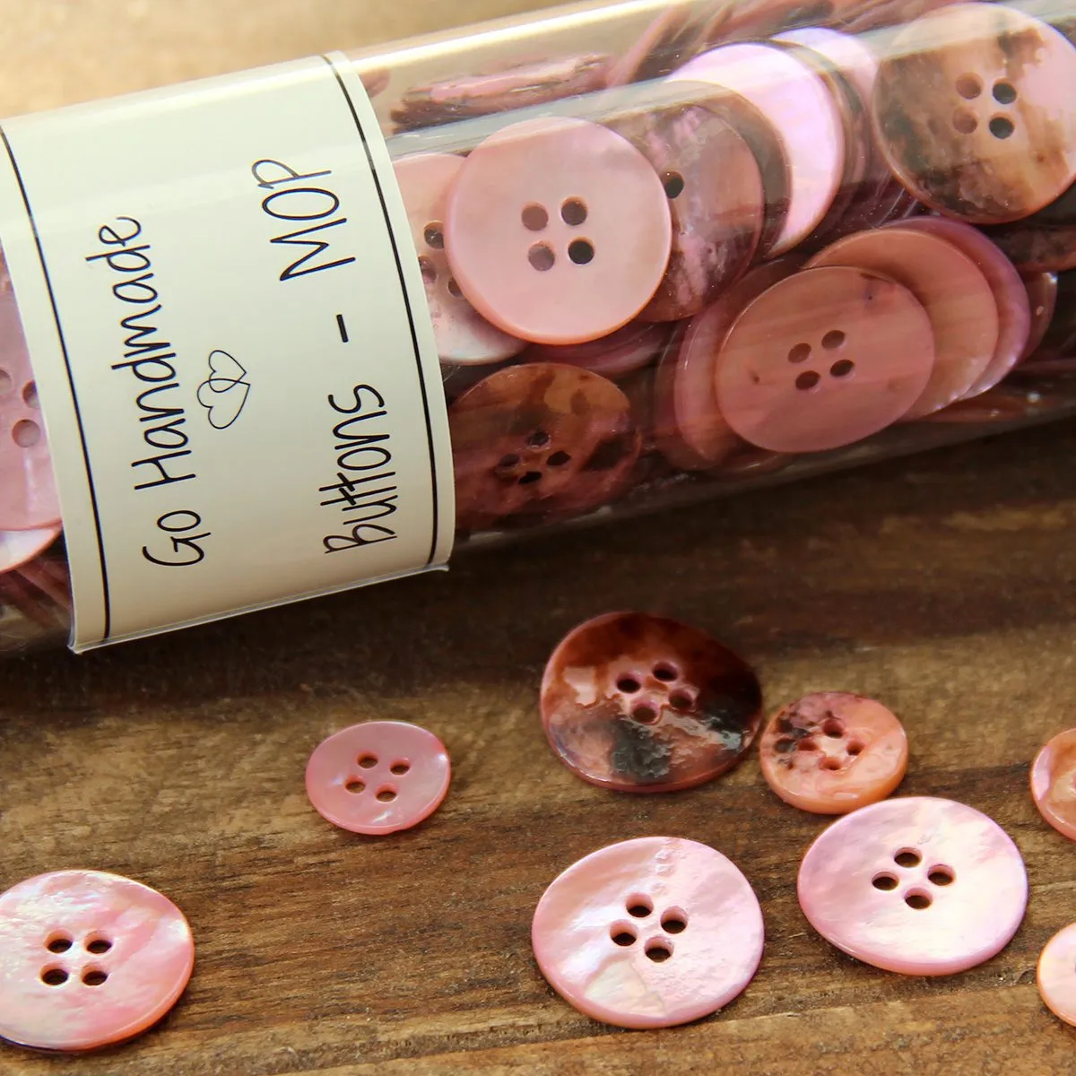 Go Handmade Mother of Pearl 12mm Perlmuttknöpfe 8 Stk