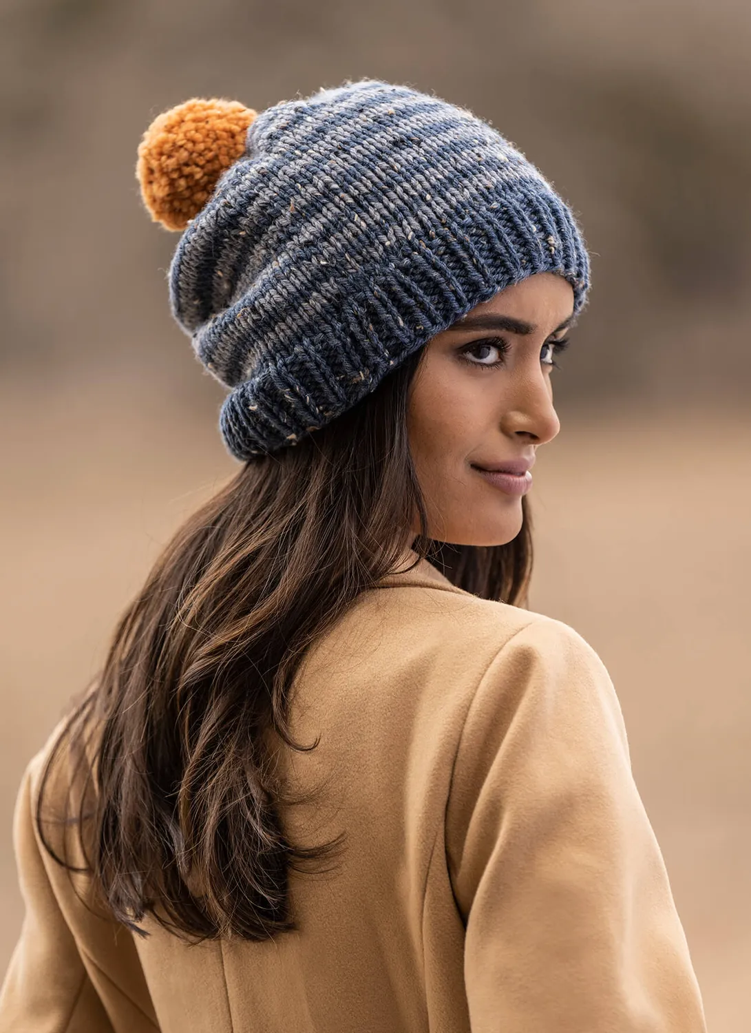 Blue Sky Fibers Classic Series Aspen Slouch Strickanleitung Tweed