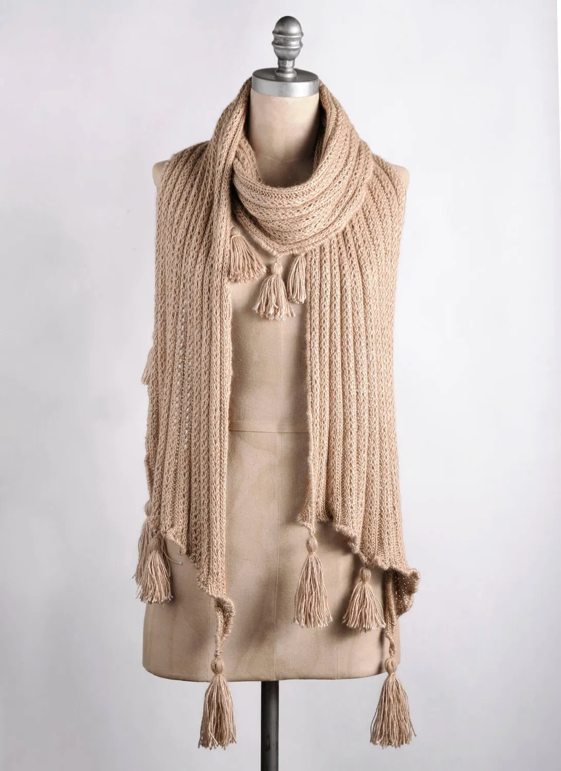 Blue Sky Fibers Leslie Wrap LW2 Strickanleitung Metalico
