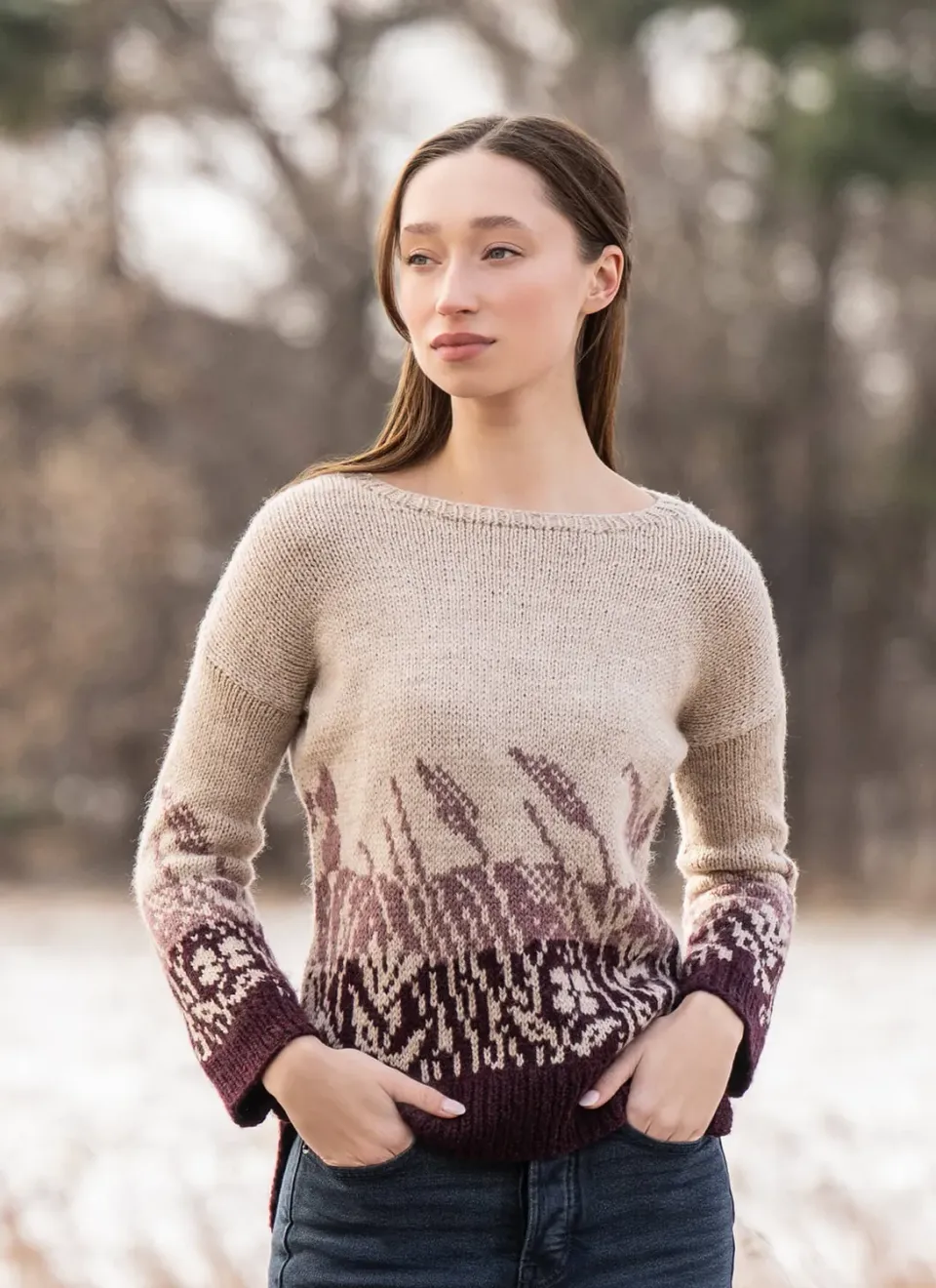 Blue Sky Fibers Meadowscape Strickanleitung Pullover